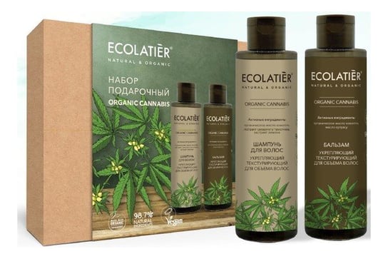 Ecolatier Zestaw podarunkowy do włosów szampon + balsam ORGANIC CANNABIS 2x200ml Ecolatier