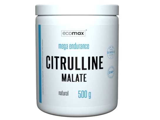 Ecomax, Citrulline Malate, naturalny, 500 g Ecomax