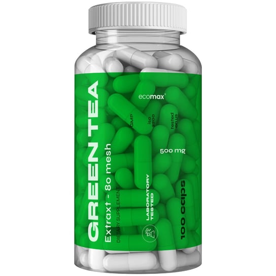 Ecomax, Green Tea Extract,  Suplement diety, 100 kaps. Ecomax