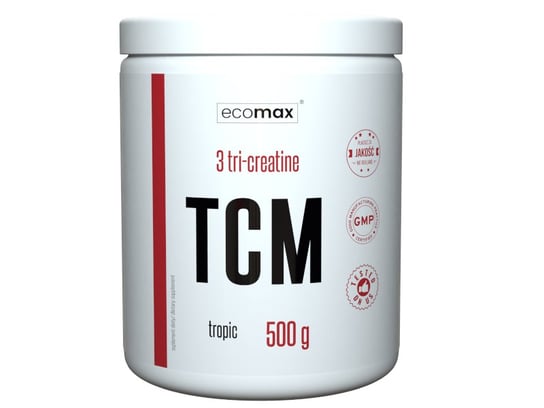 Ecomax, Kreatyna, TCM Tri Creatine, 500 g, jabłko Ecomax