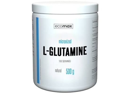 Ecomax, Suplement diety, L-Glutamine, 500 g Ecomax