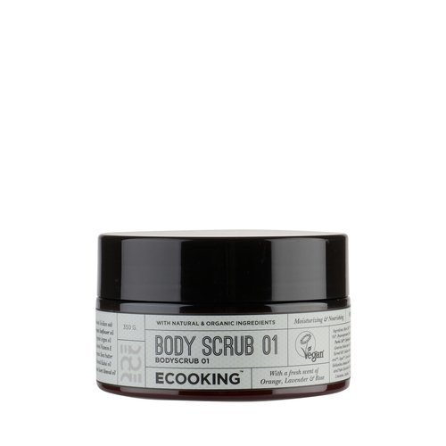 ECOOKING Body Scrub 01 - Scrub do ciała o zapachu pomarańczy, lawendy i róży, 350g Ecooking