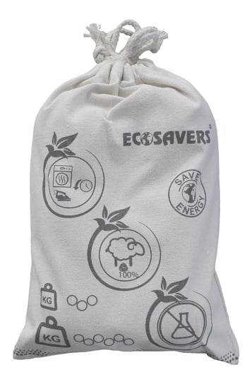 EcoSavers Dryerballs Cotton 6 bawełnianych kul do suszarek | Łatwe oszczędzanie! EcoSavers