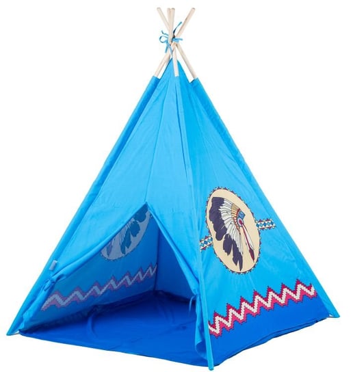 Ecotoys, namiot dla dzieci Tipi Wigwam, niebieski Ecotoys