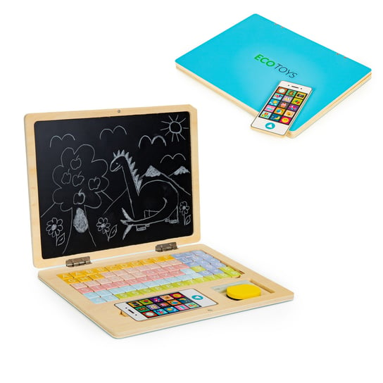 Ecotoys, Tablica edukacyjna magnetyczna laptop Ecotoys