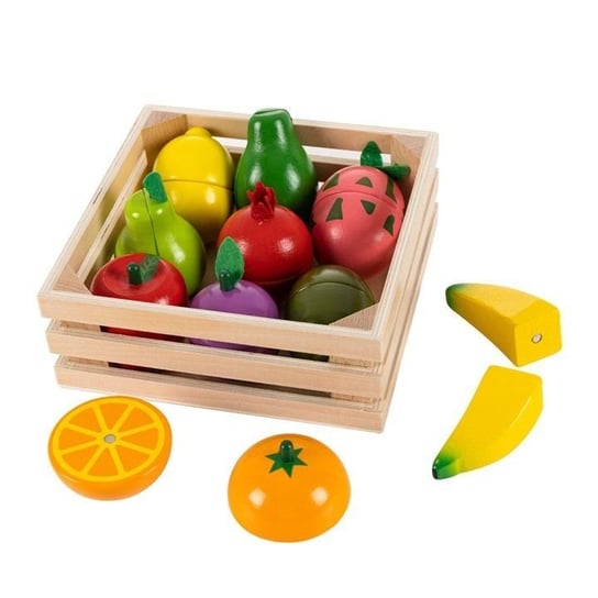 Ecotoys, zabawka edukacyjna Owoce do krojenia na magnes Ecotoys