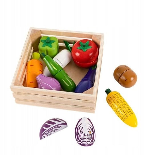 Ecotoys, zabawka edukacyjna Warzywa do krojenia na magnes Ecotoys