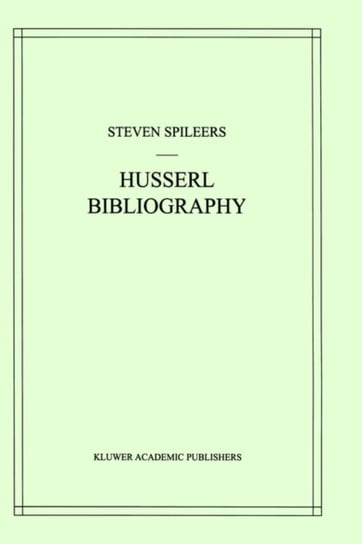 Edmund Husserl Bibliography Springer Netherlands, Springer Netherland