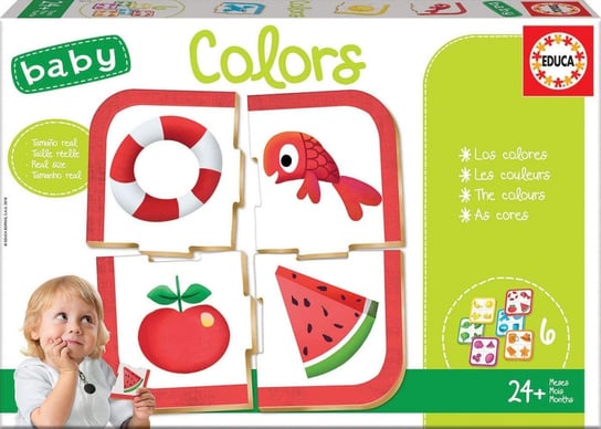 Educa, gra edukacyjna Puzzle Baby - kolory Educa