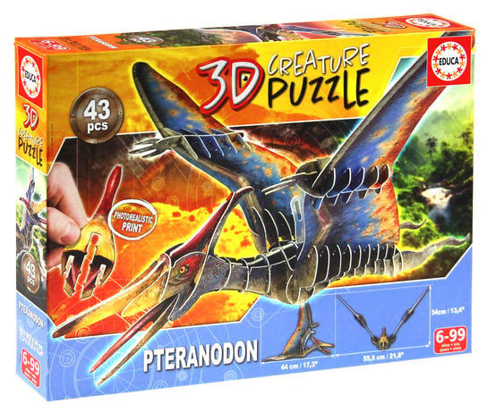 Educa, Puzzle, 3D Dinozaury - Pteranodon, 43 el. Educa