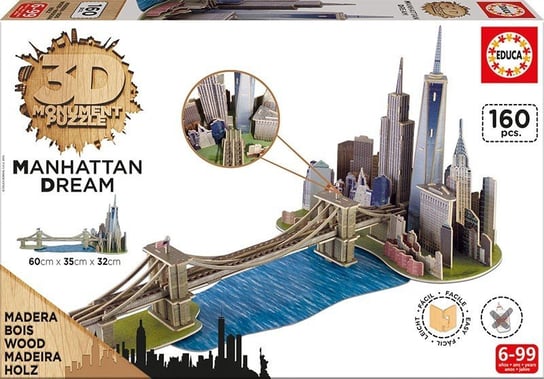 Educa, puzzle 3D Manhattan Dream Educa