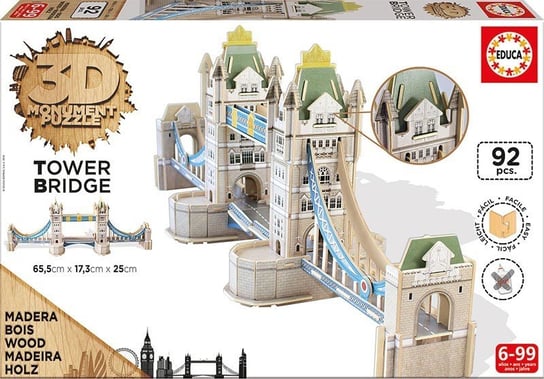 Educa, puzzle 3D, Tower Bridge Educa
