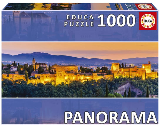 Educa, Puzzle, Alhambra / Grenada / Hiszpania (panorama), 1000 el. Educa