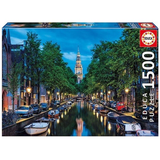 Educa, puzzle, Amsterdam Canal at Dusk, 1500 el. Educa