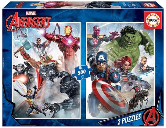 Educa, puzzle, Avengers, Marvel, 2x500 el. Educa