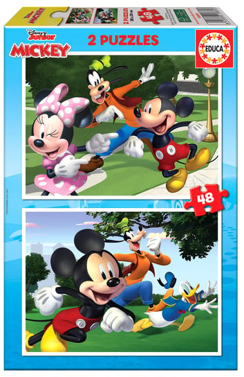 Educa, puzzle, bajki, Disney Myszka Miki i przyjaciele, 2x48 el. Educa