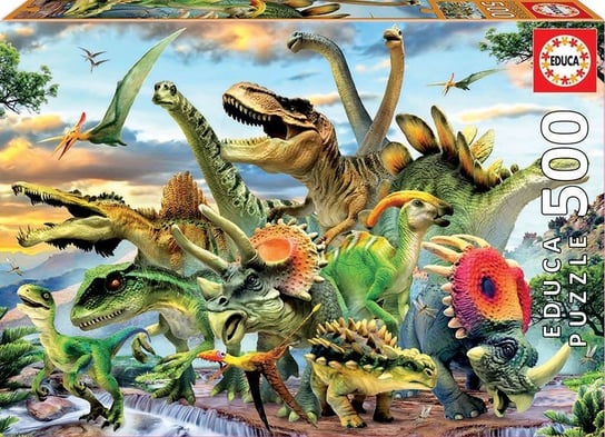 Educa, puzzle, Dinozaury, 500 el. Educa