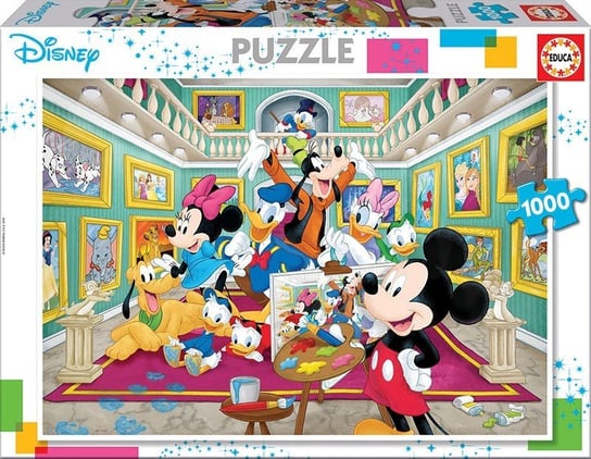 Educa, puzzle, Disney, Galeria sztuki Mickey, 1000 el. Educa