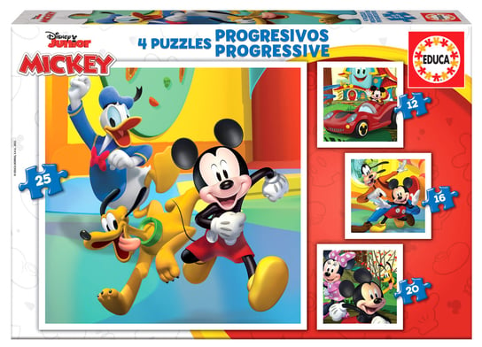 Educa, puzzle, Disney Myszka Miki i przyjaciele, 12/16/20/25 el. Educa