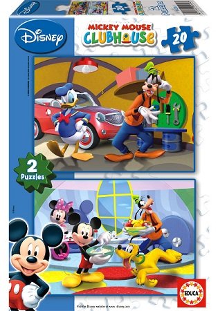 Educa, puzzle, Disney, Myszka Miki i Przyjaciele, 2x20 el. Educa