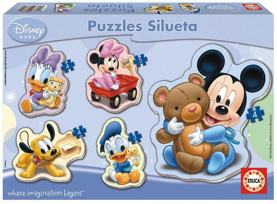 Educa, puzzle, Disney, Myszka Miki i Przyjaciele, 5w1 Educa