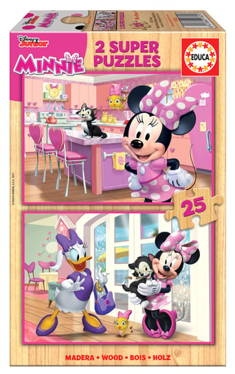 Educa, puzzle, Disney, Myszka Minnie & Daisy, 2x25 el. Educa