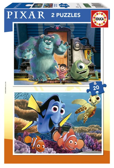 Educa, Puzzle, Disney, Potwory i spółka / Gdzie jest Nemo, 2 x 20 el. Educa