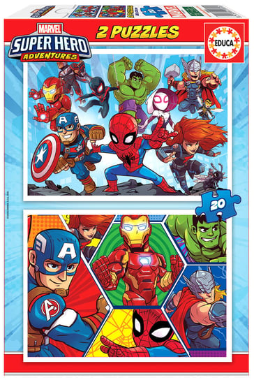 Educa, puzzle, Marvel Super Hero Adventures, 2x20 el. Educa