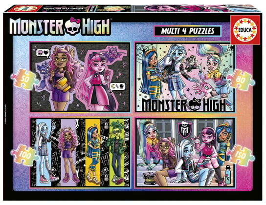 Educa, Puzzle, Monster High, 50/80/100/150 el. Educa