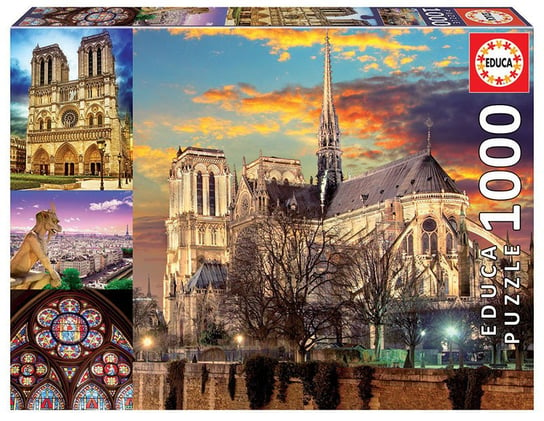 Educa, puzzle, Notre Dame Kolaż, 1000 el. Educa