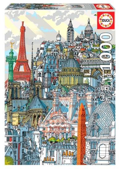 Educa, puzzle, Paryż, Francja, 1000 el. Educa