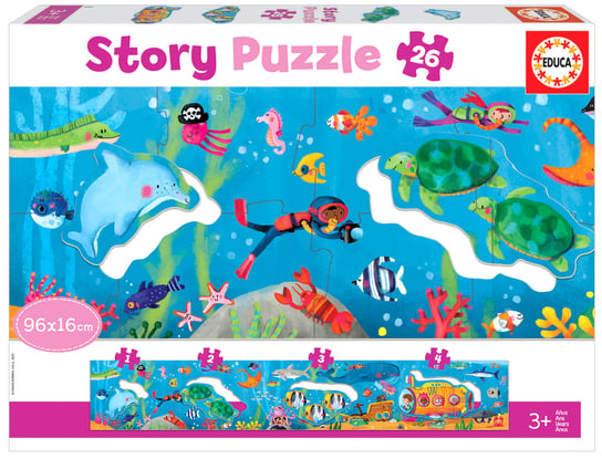 Educa, puzzle, Podwodny świat (panorama), 26 el. Educa