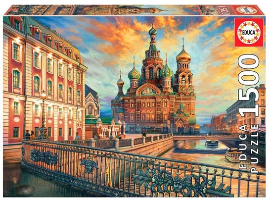 Educa, puzzle, Sankt Petersburg, Rosja, 1500 el. Educa