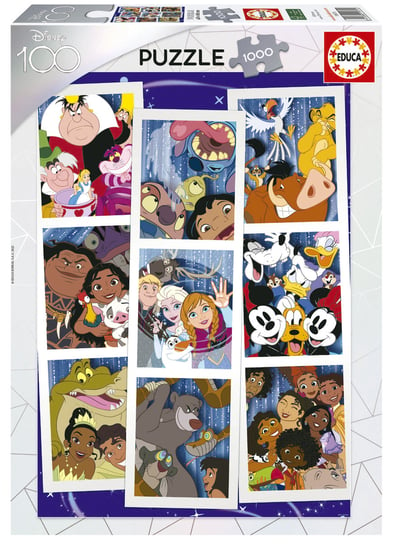 Educa, Puzzle, Świat bajek Disneya (kolaż), 1000 el. Educa