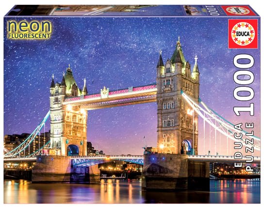 Educa, Puzzle, Tower Bridge / Londyn / Anglia (fluorescencyjne), 1000 el. Educa