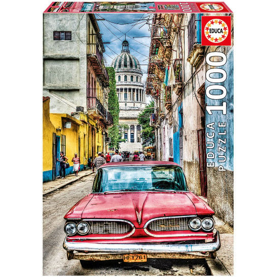 Educa, puzzle, Vintage Car in old Havana, 1000 el. Educa