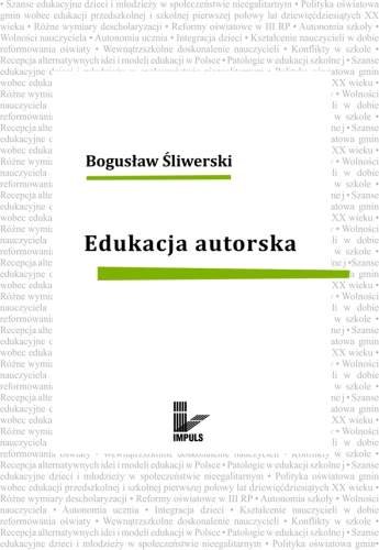 Edukacja autorska Śliwerski Bogusław