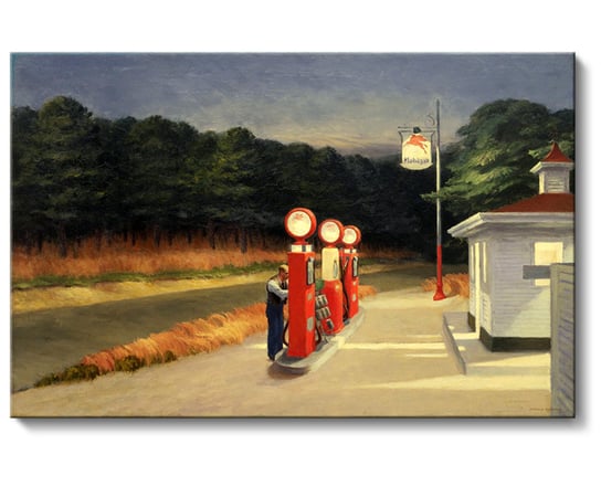 Edward Hopper - Gas, 1940 r, 100x65 cm / PRINTORAMA PRINTORAMA