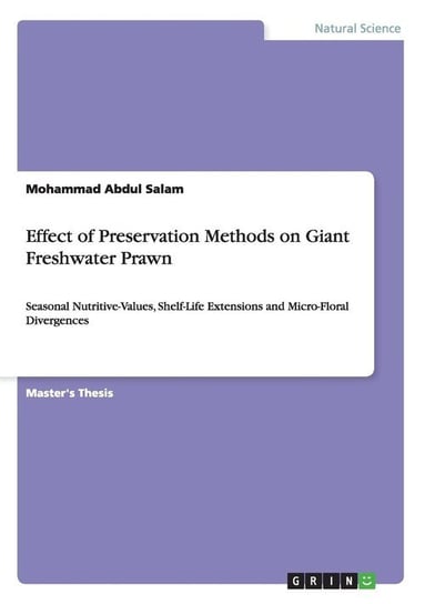 Effect of Preservation Methods on Giant Freshwater Prawn Salam Mohammad Abdul