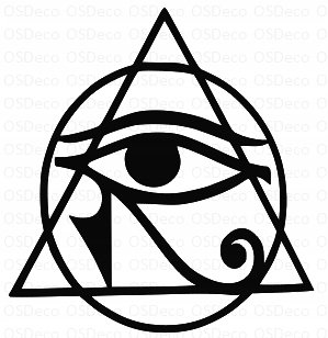 Egipska Dekoracja Ścienna 3D Oko Horusa Ra V107 Inna marka
