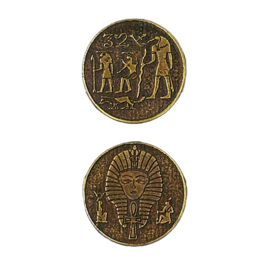 Egipska Złota Metalowa Moneta 1 szt RGFK