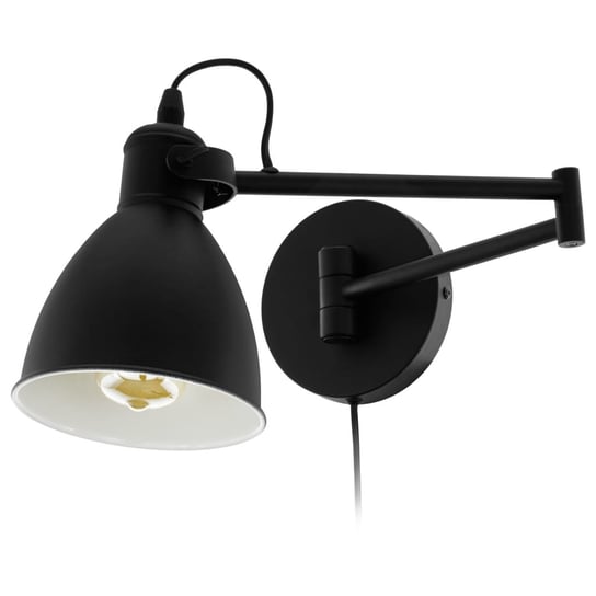 EGLO Lampa ścienna LED San Peri, stalowa, czarna Eglo