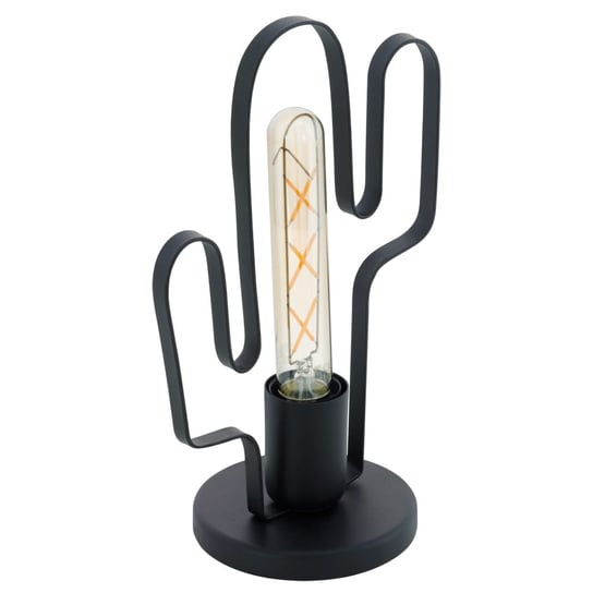 EGLO Lampa stołowa Coldfield w kształcie kaktusa, czarna Eglo