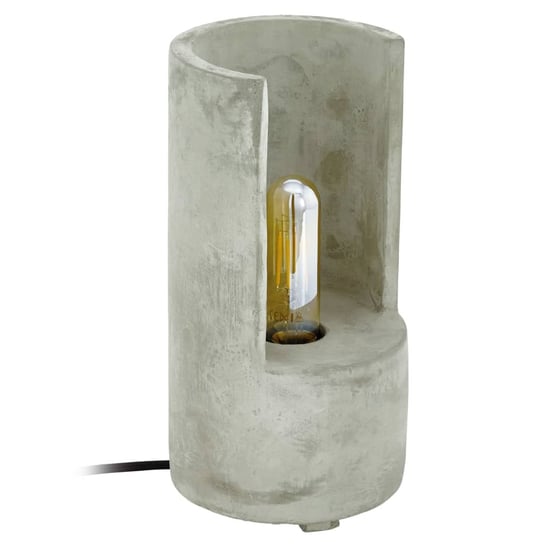 EGLO Lampa stołowa Lynton, 27 cm, betonowa, szara Eglo