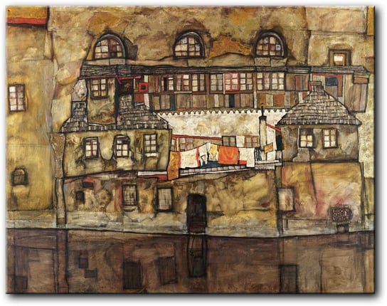 Egon Schiele, House Wall on the River - PR06778 PRINTORAMA