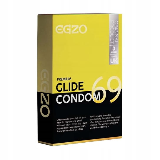Egzo, Egzo Traditional Condom , Pprezerwatywy Glide, 3 szt. Egzo