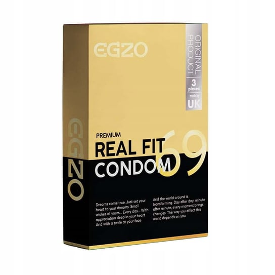 Egzo, Egzo Traditional Condom , Prezerwatywy Real Fit, 3 szt. Egzo