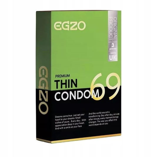 Egzo, Egzo Traditional Condom , Prezerwatywy Thin, 3 szt. Egzo