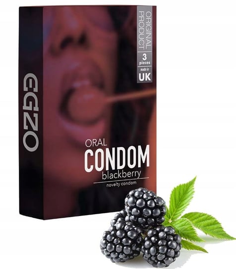 Egzo Prezerwatywy Oral Jeżyna - 3 sztuki Egzo