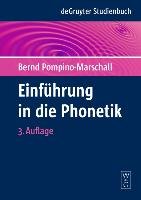 Einführung in die Phonetik Pompino-Marschall Bernd